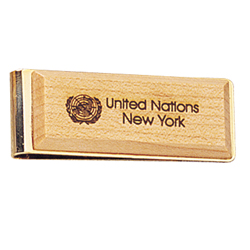 Natural Wood Money Clip DISCONTINUED