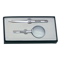 Engineer Letter Opener and Magnified Glass Set