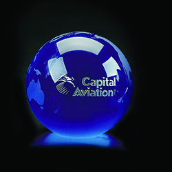 Blue Crystal Globe (LARGE)