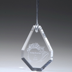 Optical Teardrop Ornament