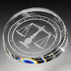 Optical Corona Paperweight