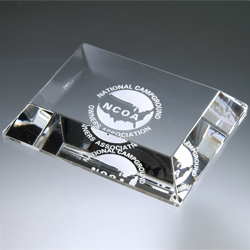 Optical Mitered Edge Paperweight