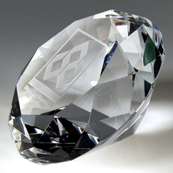 Optical Diamond Paperweight (Small)