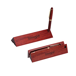 Triangle Pen Box and Pen Set (Rosewood)