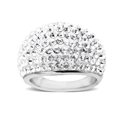 Swarovski crystal dome ring deals