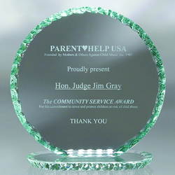 Jade Pearl Edge Corona Award (Large)