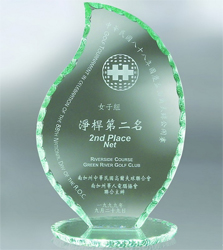 Jade Pearl Edge Flame Award (Small)