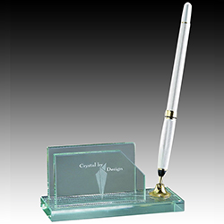 Jade Card Holder Single Pen Set