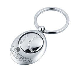 Swivel Baseball Key Chain
