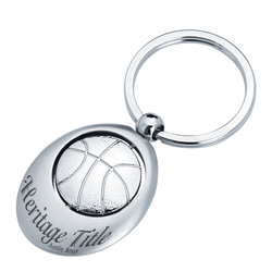 Swivel Basketball Key Chain