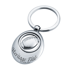 Swivel Football Key Chain