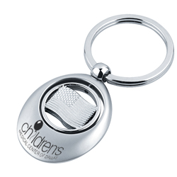 Swivel US Flag Key Chain