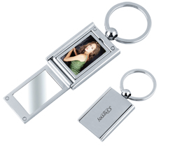 Square Photo Frame/Mirror Keychain