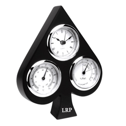 Wooden Clock, Spade Shape