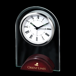 Full Arch Glass Clock