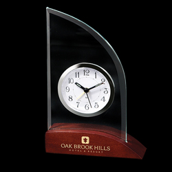 Half Arc Glass Clock (Discontinued)