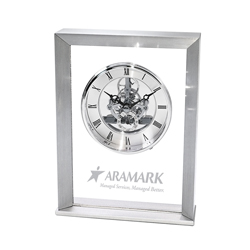 Moving Gears Crystal Clock