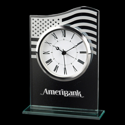 Patriot Glass Clock