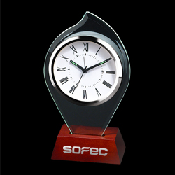 'Spark the Flame' Glass Clock