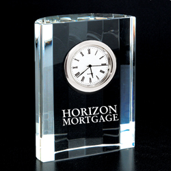 Designer Optical Crystal Clock