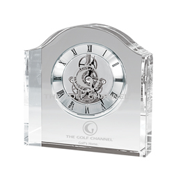 Jumbo Crystal Desk Clock Elegent