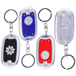 Rounded Key Chain with LED Flashlight