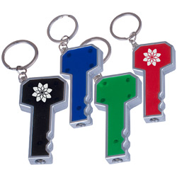 Key Shape LED Flashlight Key Chain