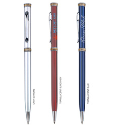 GV-212B Aranius Ballpoint in Solid Colors and Satin Chrome