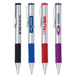 GV-258B Aluminum Ballpoint with colored rubber grip