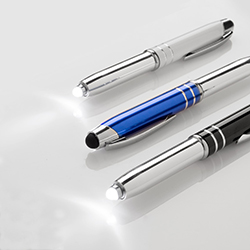 3 IN One Stylus Ballpoint with LED Flashlight