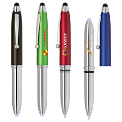 3 IN 1 iTouch Ballpoint pen, Stylus and Flashlight