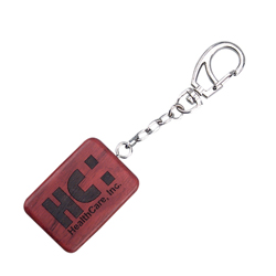 Rosewood Rectangle Shape Key Tag