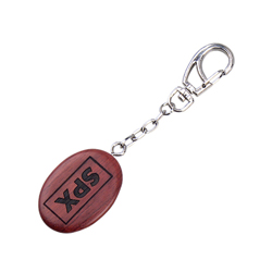 Rosewood Key Chain Oval Shape