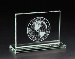 Horizontal Plaque Jade Award (Small)