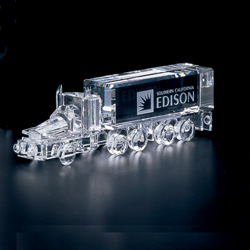 18 Wheeler Crystal Award (Small)