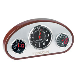Wood Weather Station w/ Clock (S411)