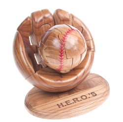 Custom Wood Puzzle - Baseball