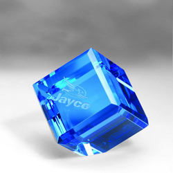 Blue Crystal Cube (Large)