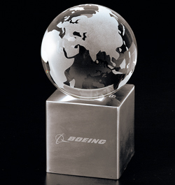 Crystal Globe with Base (Large)