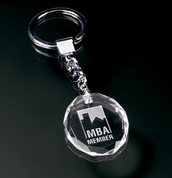 Oval Crystal Key Tag (TO BE DISCONTINUED)