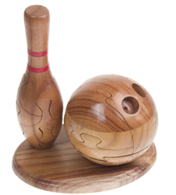 Custom Wood Puzzle - Bowling