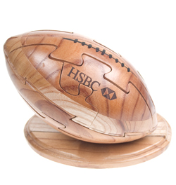 Custom Wood Puzzle - Football