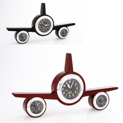 Wood Airplane Clock