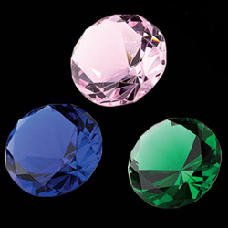 Color Crystal Diamond Paperweight