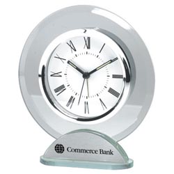 Round Opaque Glass Clock