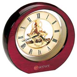 Visible Gear Wooden Clock
