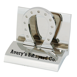 Horse Shoe Business Card Holder