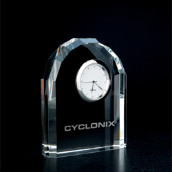 Prism Crystal Arch Clock