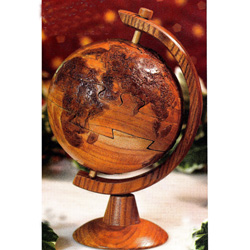 Custom Wood Puzzle - World Globe