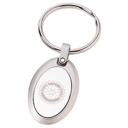 2-Tone Oval FOB Key Tag